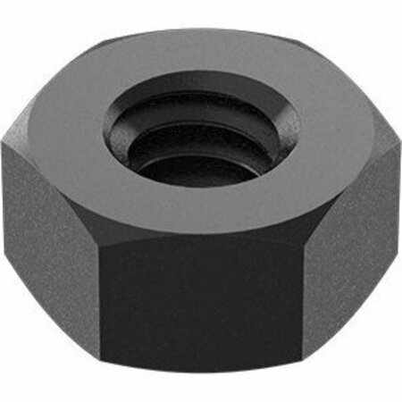 BSC PREFERRED Medium-Strength Steel Hex Nuts - Grade 5 Black Corrosion-Resistant Coated 1/4-20 Thread Size, 10PK 98797A029